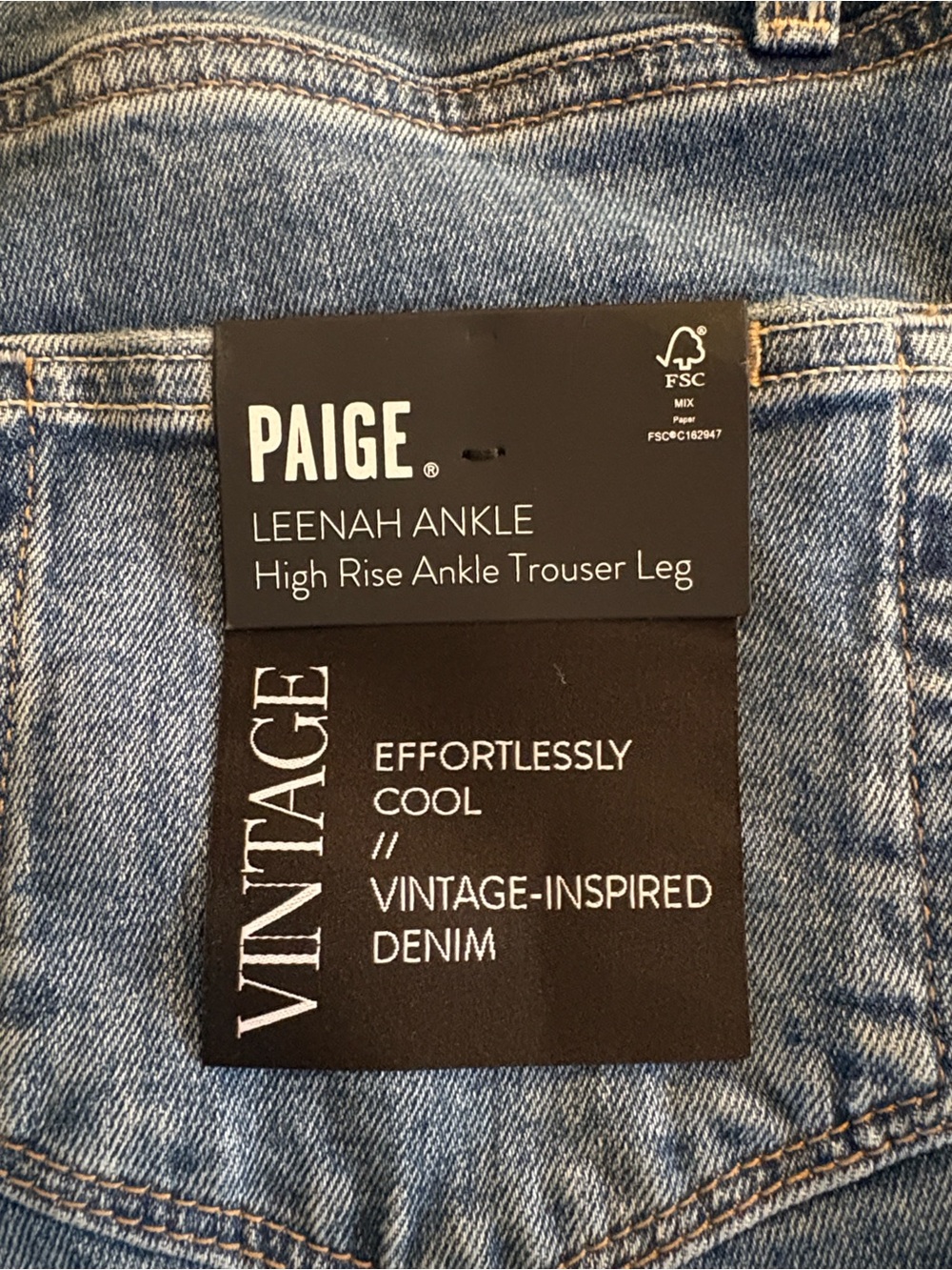 PAIGE Leenah Ankle Jeans in Medium Blue Wash
